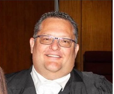 Advocate J F Bosman in court robes
